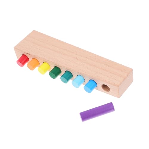 Abaodam Kleinkinder-farbform-sortierpuzzle Montessori-zylinderblöcke Pädagogisches Holzspielzeug Für Kinder Die Feinmotorik Lernen Abaodam Kleinkinder-farbform-sortierpuzzle Montessori-zylinderblöcke Pädagogisches Holzspielzeug Für Kinder Die Feinmotorik Lernen von Abaodam