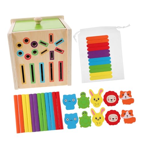 Abaodam Montessori Holzspielzeug für Kleinkinder Ab Jahren Farb Formsortierspiel aus Langlebigem Massivholz von Farberkennung Feinmotorik und Kognitiver Entwicklung durch Interaktive Abaodam Montessori Holzspielzeug für Kleinkinder Ab Jahren Farb Formsortierspiel aus Langlebigem Massivholz von Farberkennung Feinmotorik und Kognitiver Entwicklung durch Interaktive von Abaodam