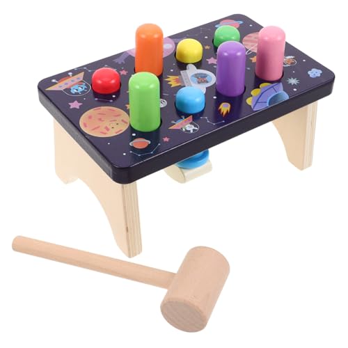 Abaodam Montessori Holzspielzeug für Schlagspielzeug Feinmotorik Pädagogisches Hämmer und Klopfspiel für Jungen für Früherziehung Abaodam Montessori Holzspielzeug für Schlagspielzeug Feinmotorik Pädagogisches Hämmer und Klopfspiel für Jungen für Früherziehung von Abaodam