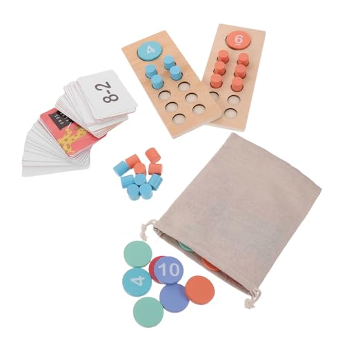 Abaodam Montessori Lernspielzeug Holz Zählrahmen mit Bunten Zahlenblöcken Tragbares Rechenlernset für Vorschule Robustes Mathe Lernspielzeug Additions und Subtraktionsfähigkeiten Abaodam Montessori Lernspielzeug Holz Zählrahmen mit Bunten Zahlenblöcken Tragbares Rechenlernset für Vorschule Robustes Mathe Lernspielzeug Additions und Subtraktionsfähigkeiten von Abaodam