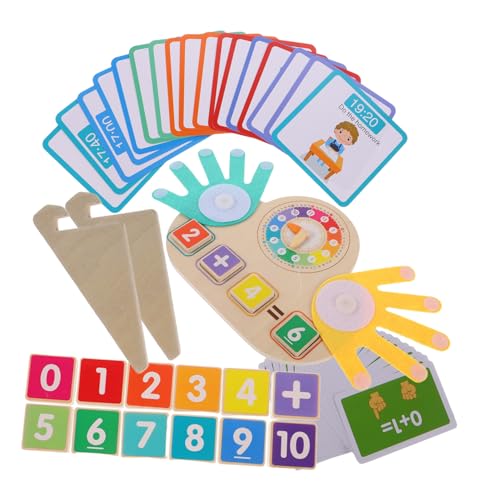 Abaodam Montessori Mathematikspielzeug für Interaktives Lernset mit Tierfiguren Zahlen Addition Subtraktion und Farben Holzspielzeug Rechnen Farberkennung und Eltern-Junge von Abaodam