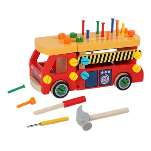 Abaodam Montessori Werkzeugset aus Holz Teiliges Lernspielzeug mit Schrauben und Muttern Fördert Feinmotorik Hand Auge Koordination und Kreatives Rollenspiel für Kleinkinder von Abaodam