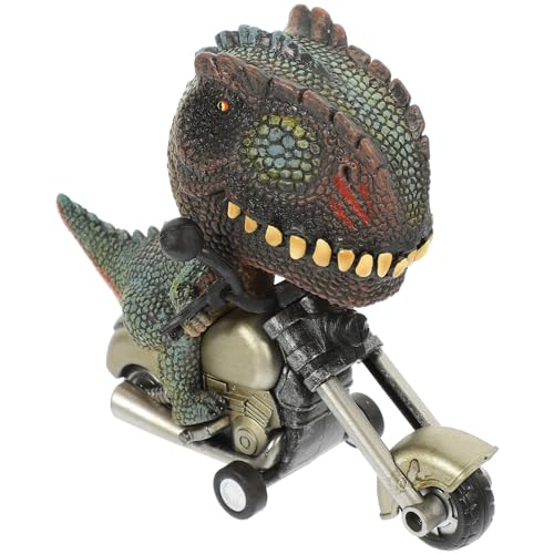 Abaodam Motorrad-Modellspielzeug Drachen-Spielzeugfigur Mit Motorrad-Dschungel-Tiermodell Fahrzeugspielzeug von Abaodam