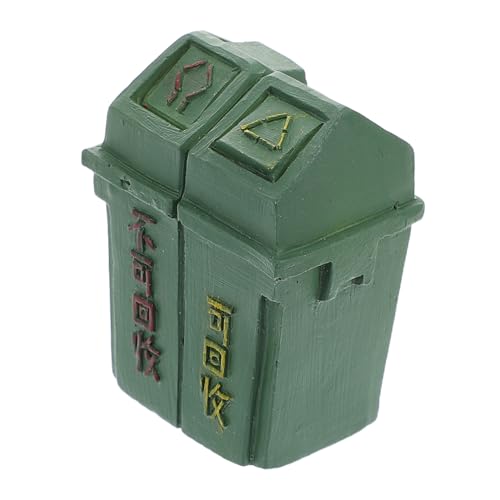 Abaodam Mülleimer Modell Kleiner Mülleimer Mit Deckel Mini Landschaftsmülleimer Mini Müllcontainer Mini Recyclingbehälter Für Drinnen Kleiner Mülleimer Für Draußen Mini von Abaodam