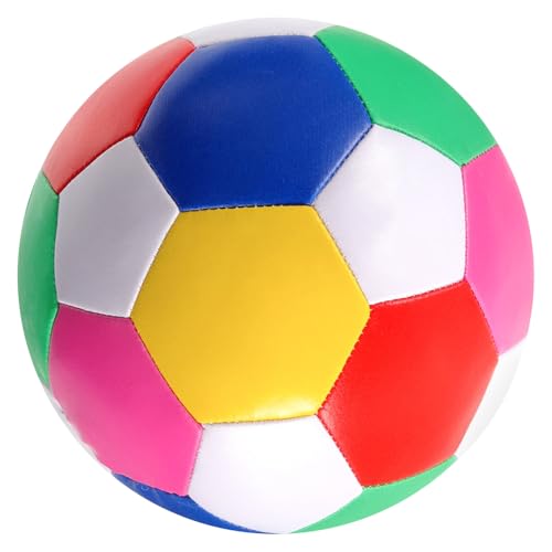 Abaodam Multifunktionaler Soft Fußball für Bouncy Fußballspielzeug für Drinnen und Draußen für Kleinkinder Fördert Bewegung und Konzentration Bunte Farben von Abaodam