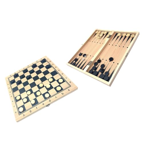 Abaodam Multifunktionales Faltbares Schachspiel für Stabiles Design Sicher ohne Scharfe Kanten Langlebiges Material für Schachliebhaber Abaodam Multifunktionales Faltbares Schachspiel für Stabiles Design Sicher ohne Scharfe Kanten Langlebiges Material für Schachliebhaber von Abaodam