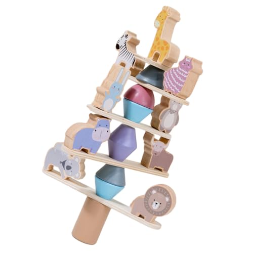 Abaodam Multifunktionales Holz Tierspielzeug Buntes Balancespielzeug Pädagogisch für Kreativität Motorische Fähigkeiten Ab Jahren von Abaodam