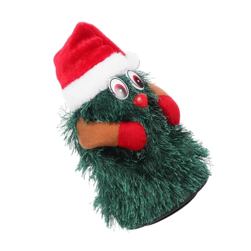 Abaodam Musik Drehender Weihnachtsbaum Elektrischer Weihnachtsbaum Desktop-weihnachtsschmuck Tischfester Baum Tischdekoration Tanzende Weihnachtspuppe Grün von Abaodam