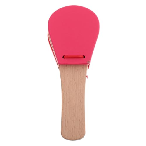 Abaodam Musik Instrumente Für Kid Musical Instrument Kastagnettenklöppel Kleinkinderinstrumente Musikalische Rhythmusinstrumente Musikspielzeug Für Babys Hölzern Rot von Abaodam