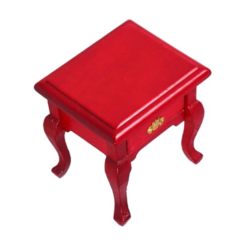 Abaodam Nachttisch Nachttische Kommode Exquisite Kleine Möbel Miniatur Beistelltische Miniatur-Szene Beistellschrank Miniatur Schlafzimmermöbel Kleiner Aufbewahrungsschrank Holz Rot Abaodam Nachttisch Nachttische Kommode Exquisite Kleine Möbel Miniatur Beistelltische Miniatur-Szene Beistellschrank Miniatur Schlafzimmermöbel Kleiner Aufbewahrungsschrank Holz Rot von Abaodam