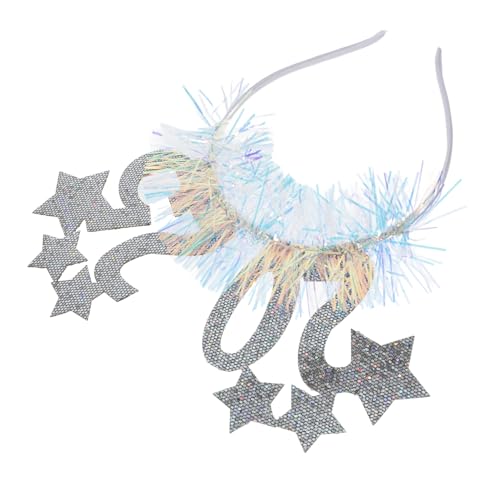 Abaodam Neujahrs Haarreif Mit Sternenmotiv Glitzernder Haarschmuck Für Silvesterpartys Leicht Und Als Fotorequisit Für Unvergessliche von Abaodam