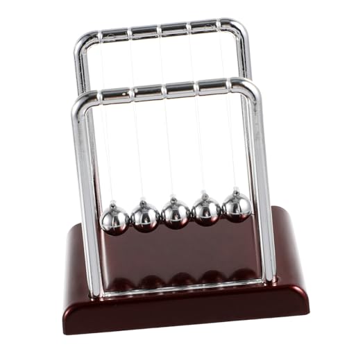 Abaodam Newton Pendelkugel Sockel Dekorative Stoßkugel für Schreibtisch und Büro Perfektes und Lernspielzeug zur Demonstration von Energie Abaodam Newton Pendelkugel Sockel Dekorative Stoßkugel für Schreibtisch und Büro Perfektes und Lernspielzeug zur Demonstration von Energie von Abaodam