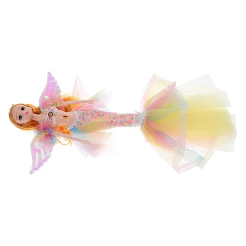 Abaodam Niedliche Meerjungfrau Mit Gelenken Abnehmbare Handpuppenspielzeug Bewegliche Figur Für Fördert Kreativität Und Soziale Interaktion von Abaodam