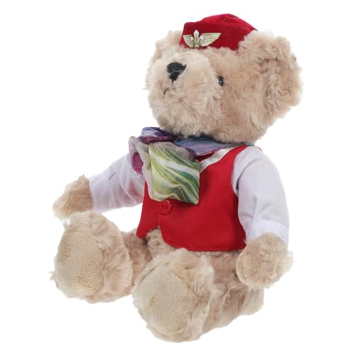 Abaodam Niedliche Pilot Bären Puppe aus Plüsch Gefülltes Stofftier für Kleinkinder Vielseitig Einsetzbare Dekoration für Partys und Feiertage Lebendige Bärenfigur Abaodam Niedliche Pilot Bären Puppe aus Plüsch Gefülltes Stofftier für Kleinkinder Vielseitig Einsetzbare Dekoration für Partys und Feiertage Lebendige Bärenfigur von Abaodam