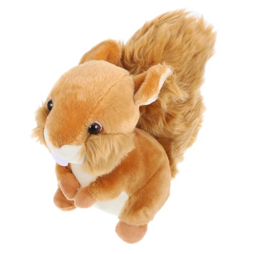 Abaodam Niedliche Plüsch-Eichhörnchen-Puppe für Heimdekoration, kreatives Sofa-Ornament, niedlich, gefüllt für Partys und als Geschenk, einzigartiges Design für Wohnzimmer, Schlafzimmer, Café und mehr Abaodam Niedliche Plüsch-Eichhörnchen-Puppe für Heimdekoration, kreatives Sofa-Ornament, niedlich, gefüllt für Partys und als Geschenk, einzigartiges Design für Wohnzimmer, Schlafzimmer, Café und mehr von Abaodam