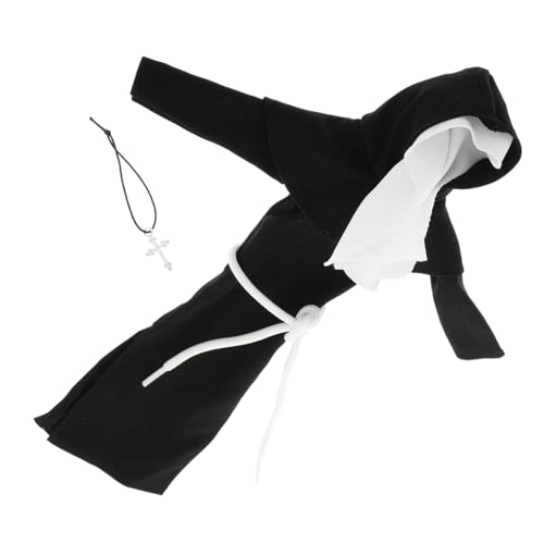 Abaodam Niedliches Nonnenkostüm für Puppen für Rollenspiele und Kirchenszenen-Requisiten inklusive Muster-Halskette DIY-Puppenkleidung für Plüsch, vielseitiges Dress Up Outfit Abaodam Niedliches Nonnenkostüm für Puppen für Rollenspiele und Kirchenszenen-Requisiten inklusive Muster-Halskette DIY-Puppenkleidung für Plüsch, vielseitiges Dress Up Outfit von Abaodam
