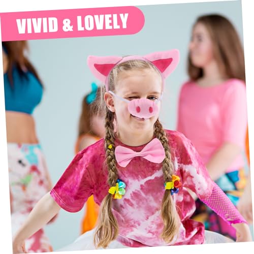 Abaodam Niedliches Schwein Kostüm mit Pig Ohr Haarreif Rosa Handschuhen und Schweineschwanz Bequemes Cosplay Zubehör für Party Halloween und Karneval Leicht und Langlebig Abaodam Niedliches Schwein Kostüm mit Pig Ohr Haarreif Rosa Handschuhen und Schweineschwanz Bequemes Cosplay Zubehör für Party Halloween und Karneval Leicht und Langlebig von Abaodam
