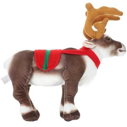 Abaodam Niedliches Weihnachts-Hirsch-plüschtier, Gefülltes Rentier, Dekorative Weihnachts-elch-Hirsch-Figur, Puppe Abaodam Niedliches Weihnachts-Hirsch-plüschtier, Gefülltes Rentier, Dekorative Weihnachts-elch-Hirsch-Figur, Puppe von Abaodam