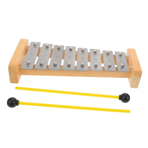 Abaodam Note Xylophon aus Aluminium mit Schlägeln Tragbares Orff-Percussion-Instrument für Kleinkinder Montessori Musikspielzeug für Vorschule Frühkindliches Lerninstrument von Abaodam