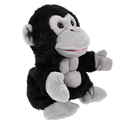 Abaodam Orang-Utan-Handpuppenspielzeug Puppen kinderpuppe Puppenhandspiel Tiergeschichte Handpuppe Pädagogisches Handpuppen für Babys Handpuppe für Plüsch von Abaodam