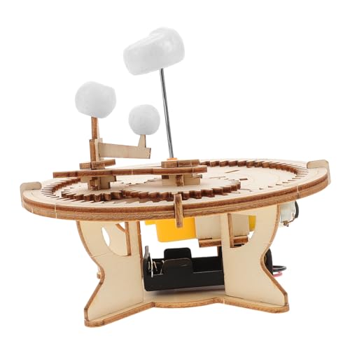 Abaodam Orbiter holzspielzeug naturwissenschaften Bildungsspielzeug Lernspielzeug Wissenschaftliches Bastelset Bauen Montage-Puzzle-Modell Handwerkskits Bausätze Khaki von Abaodam