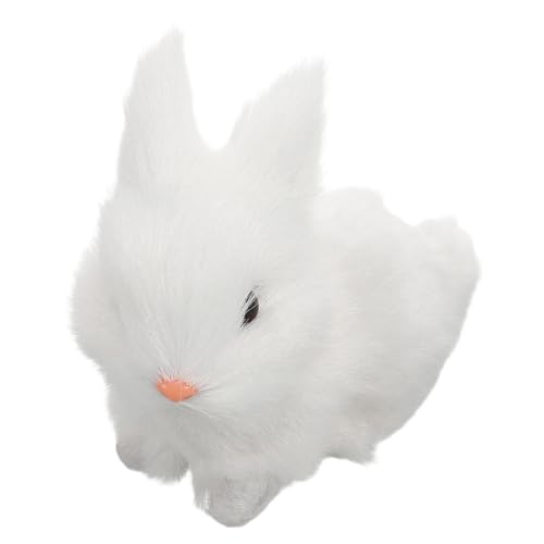 Abaodam Osterhase Plüschtier Realistische Kaninchen Tierpuppe Weicher Plüschhase Handgefertigt Für Osterdekorationen Kinderspielzeug Bezaubernd Und Lebensecht von Abaodam