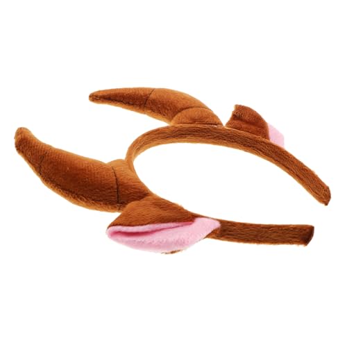 Abaodam Ox Horn Stirnband Tierohren Haarschmuck Cosplay Kostüm Zubehör Braun für Party Karneval Halloween Jungen Mädchen Abaodam Ox Horn Stirnband Tierohren Haarschmuck Cosplay Kostüm Zubehör Braun für Party Karneval Halloween Jungen Mädchen von Abaodam