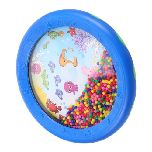 Abaodam Ozeantrommel kindertrommel Schlagzeug Trommel musikspielzeug klangspielzeug Meereswellen-Sound-Trommel Musikinstrumente Plastik Blue von Abaodam