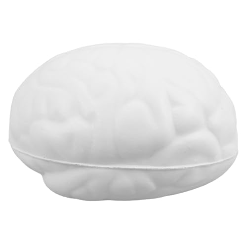 Abaodam PU Gehirn Stressball Weiches Pu Material Handliches Squeeze Stressreduktion Verbessert Griffkraft und Fingerbeweglichkeit Tragbar für Erwachsene und Entspannend und Langlebig von Abaodam