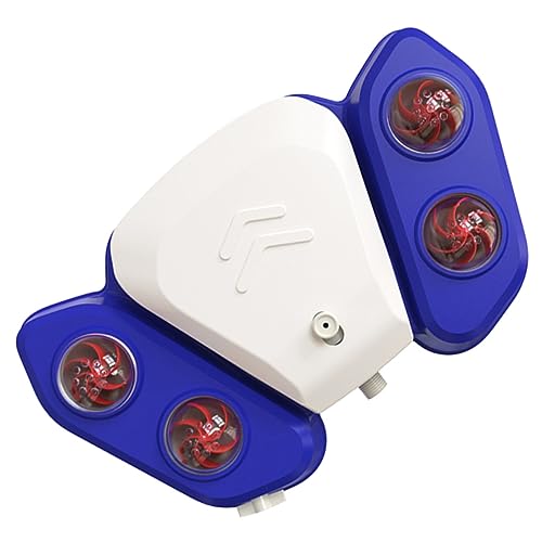 Abaodam Pet Wassersprinkler für Hunde Multifunktionaler Trinkbrunnen und Wasserspielzeug für Drinnen und Draußen für Bad und Spielspaß Blau von Abaodam