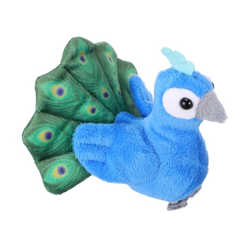 Abaodam Mini Peacock Finger Puppet Niedlicher Handpuppen-Spielzeug Für Mädchen Interaktive Erzählaktivitäten Und Weichem Plüsch Für Geschichtenerzähler Und Sammler von Abaodam