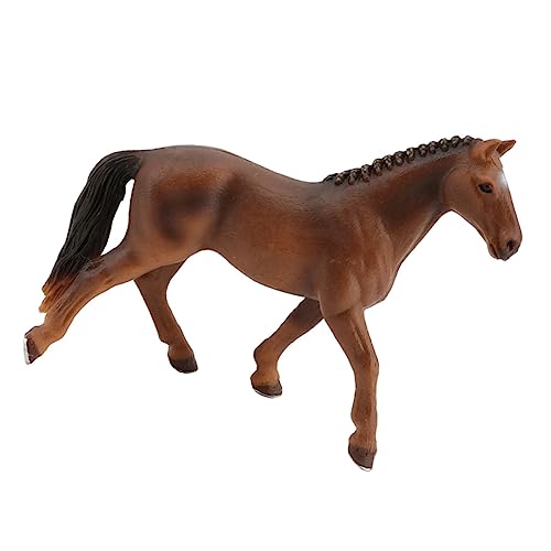 Abaodam Simuliertes Pferdespielzeug Kleiner Pferdefigur aus Kunststoff Realistische Tierfigur für Kinder Spielzeug für Park und Schule von Abaodam
