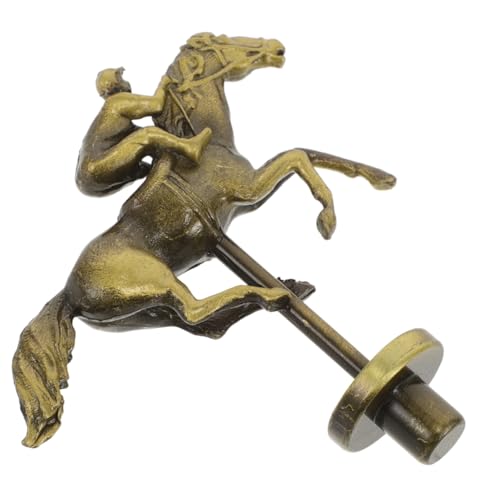 Abaodam Pferderennen Schachfiguren Rennbrettspiel Zubehör Spielersatz Pferdefigur Metall Pferderennbrettteil Brettspiel Rennfiguren Rennspiel Pferdemodell Legierung Golden von Abaodam