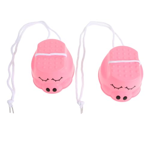 Abaodam Pink Pig Stelzen gehende Stelzen balancierende stelzen für Stelzenspringen Gleichgewichtstrainingsspielzeug Stelzen springen Dinosaurierfüße Plastik Rosa von Abaodam