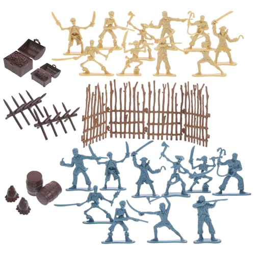 Abaodam Piraten Soldaten Modellspielzeug Set mit Mini Skelett Krieger Zubehör für Kunststoff Pirat Figuren Spielset für Fantasievolles Rollenspiel und Kreative Abenteuer Abaodam Piraten Soldaten Modellspielzeug Set mit Mini Skelett Krieger Zubehör für Kunststoff Pirat Figuren Spielset für Fantasievolles Rollenspiel und Kreative Abenteuer von Abaodam