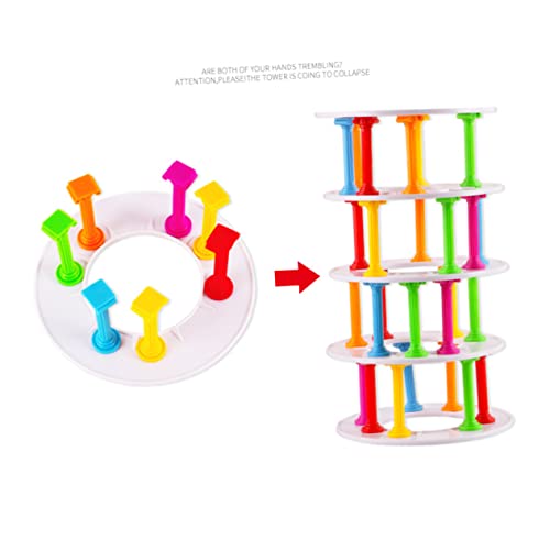 Abaodam Plastik Balance Spielset Interaktive Bausteine für Motorik und Eltern Junge Mädchen Interaktion für Zuhause und Familienaktivitäten von Abaodam