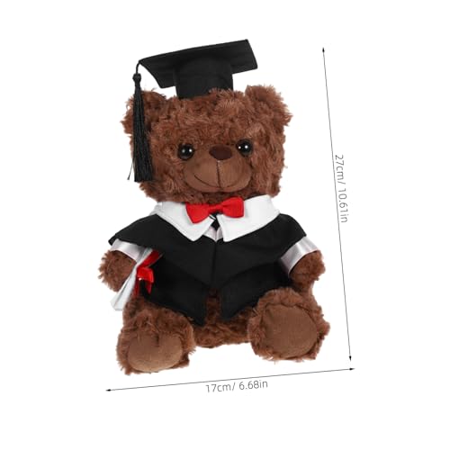 Abaodam Plüsch-Bär zum Schulabschluss, bezaubernder Doktor-Bär in Abschlusskappe für College, High School, Party, Gastgeschenke, weiche, gemütliche Dekoration von Abaodam