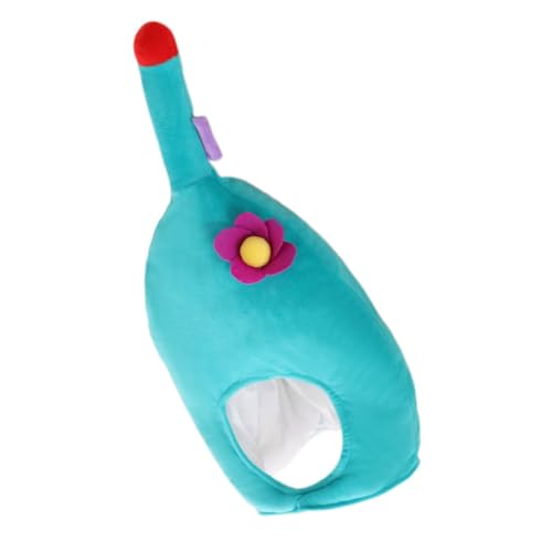 Abaodam Plüsch Cocktailflaschen Hut Blau Leicht Bequem Vielseitiger Kopfschmuck für Erwachsene Cosplay Fotozubehör Halloween Geburtstagsfeier von Abaodam