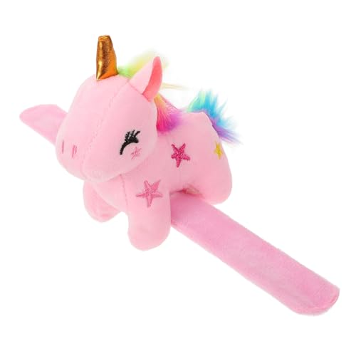 Abaodam Plüsch Einhorn Slap Armband Kuscheliges Tierarmband Party Favor Weiches Stofftier Armband für Geburtstag Karneval Dekoration von Abaodam