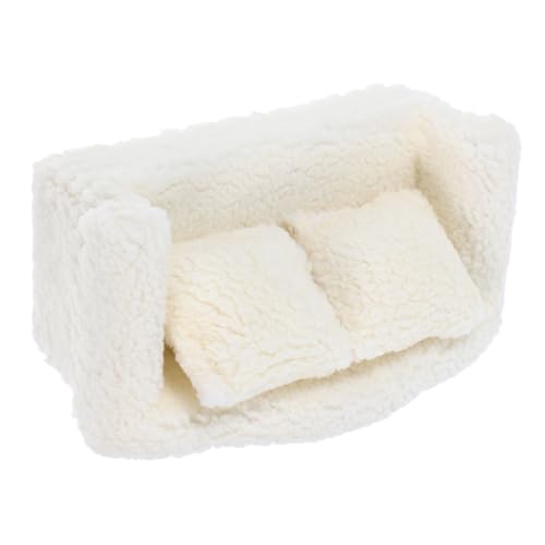 Abaodam Plüsch-Einsitzer mit abnehmbaren Kissen, elegante Puppenhaus-Möbel für Heimwerker, Basteln, Display für Räume Abaodam Plüsch-Einsitzer mit abnehmbaren Kissen, elegante Puppenhaus-Möbel für Heimwerker, Basteln, Display für Räume von Abaodam