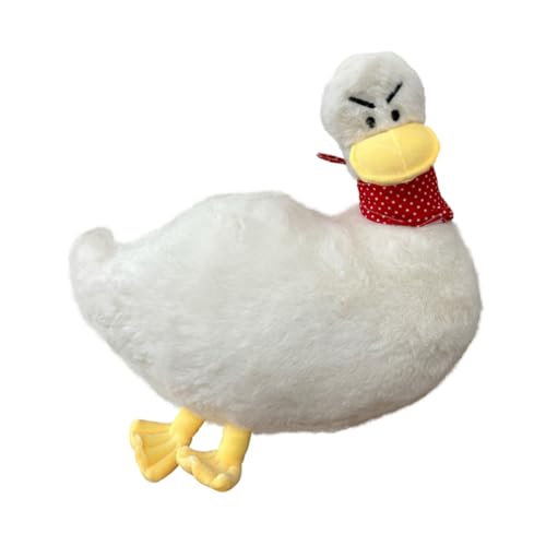 Abaodam Plüsch Ente Kuscheltier Weiß Niedliche Stofftier Puppe Weiches Plüschspielzeug Sofa Kissen von Abaodam