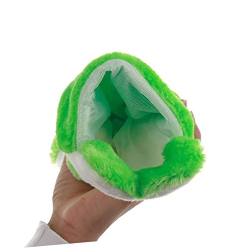 Abaodam Plüsch Handpuppe Hase Grünes Stofftier für Geschichtenerzählen Rollenspiele und Eltern Junge Mädchen Aktivitäten für Partys von Abaodam