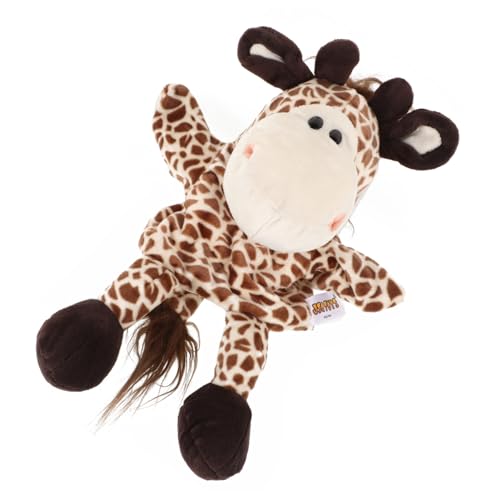 Abaodam Niedliche Handpuppe Hirsch für Kinder mit Beweglichem Mund zum Geschichtenerzählen und Rollenspiel Weiches Plüschspielzeug für Vorschulunterricht und Geburtstagsgeschenke von Abaodam