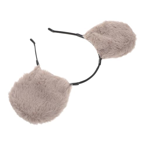 Abaodam Plüsch Mäuseohren Stirnband Flauschiges Tierkostüm Accessoire Halloween Haarreif Erwachsene Party Cosplay Kopfschmuck von Abaodam