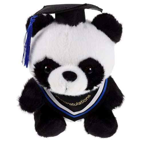 Abaodam Graduation Plush Panda Kuscheltier Süßes Weiches Pandabär Stofftier Mit Doktorhut Perfektes Zur Graduierung Kreative Dekoration Für Absch Feierlichkeiten Plüschiges von Abaodam