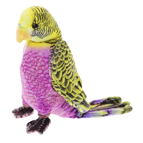 Abaodam Plüsch Papagei Realistisches Design Kuscheltier für Dekoration für Garten und Zuhause Weicher Macaw Plüschvogel für Spiel und Deko von Abaodam
