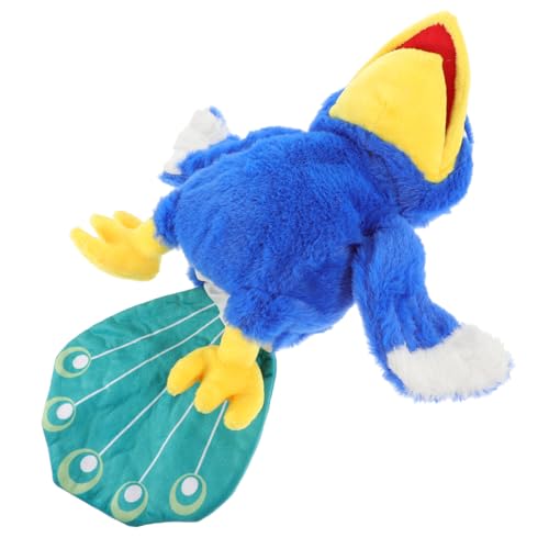 Abaodam Plüsch Pfau Handpuppe Interaktives Geschichtenerzählen für Geeignet für Zuhause und Kindergarten Fördert Fantasie und Hand Augen Koordination von Abaodam