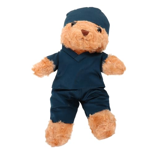 Abaodam Plüsch mit Krankenschwester Outfit Kleines Kuscheltier für Abschlussfeier Detailreiches Pflegebärchen Bewegliche Glieder für Pflege Studenten und Geburtstage von Abaodam