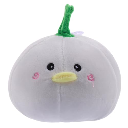 Abaodam Plüschente mit Knoblauchdesign Süßes Kuscheltier für Dekorative Knoblauchpuppe für Schlafzimmer und Spielzimmer Weiches und Flauschiges für Gemütliche Umarmungen von Abaodam