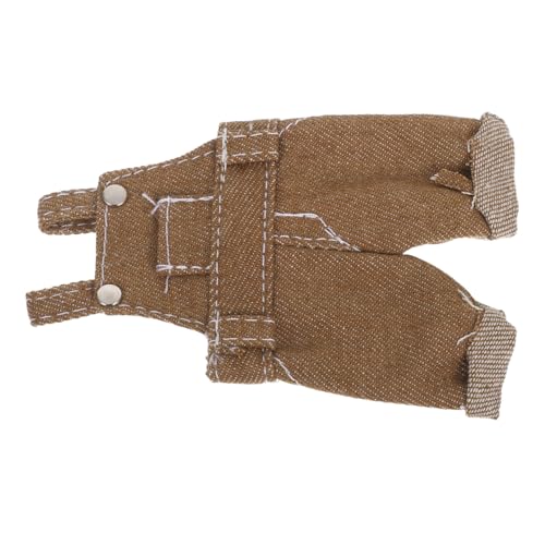 Abaodam Plüschkleidung Puppenzubehör Sammlerpuppen Outfits Bärenkleidung Für Kawaii Puppenkleidung Plüschkleidung Stofftier DIY Kleidung Bären Overall Hellbraun von Abaodam